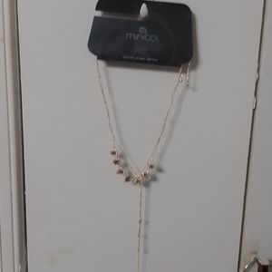 Minicci Costume necklace, rose gold tone